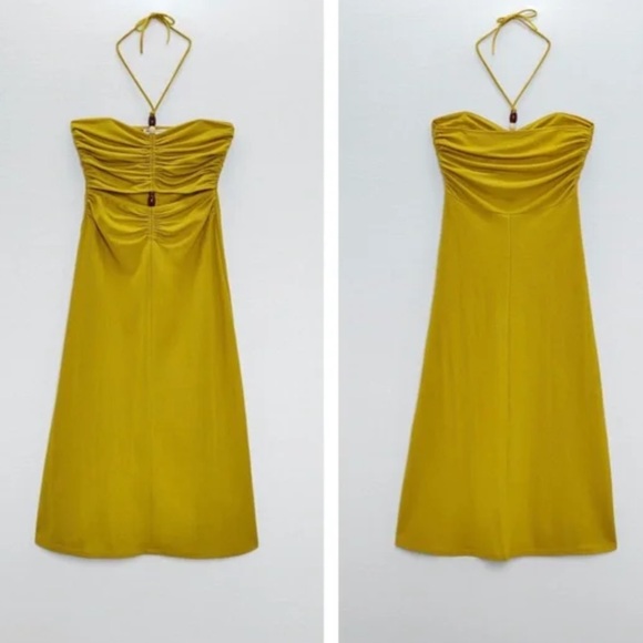 Zara Beaded Cut Out Halter Dress - Picture 3 of 5